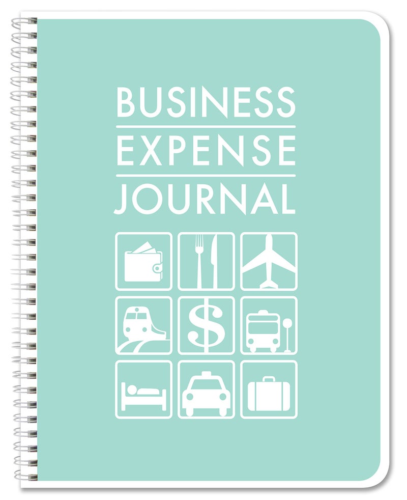 BookFactory Business Expense Log Book Expense Tracking Ledger Logbook Journal Receipt Organizer 100 Pages 85x11 WireO BUS1107CWBusinessExpenseBX