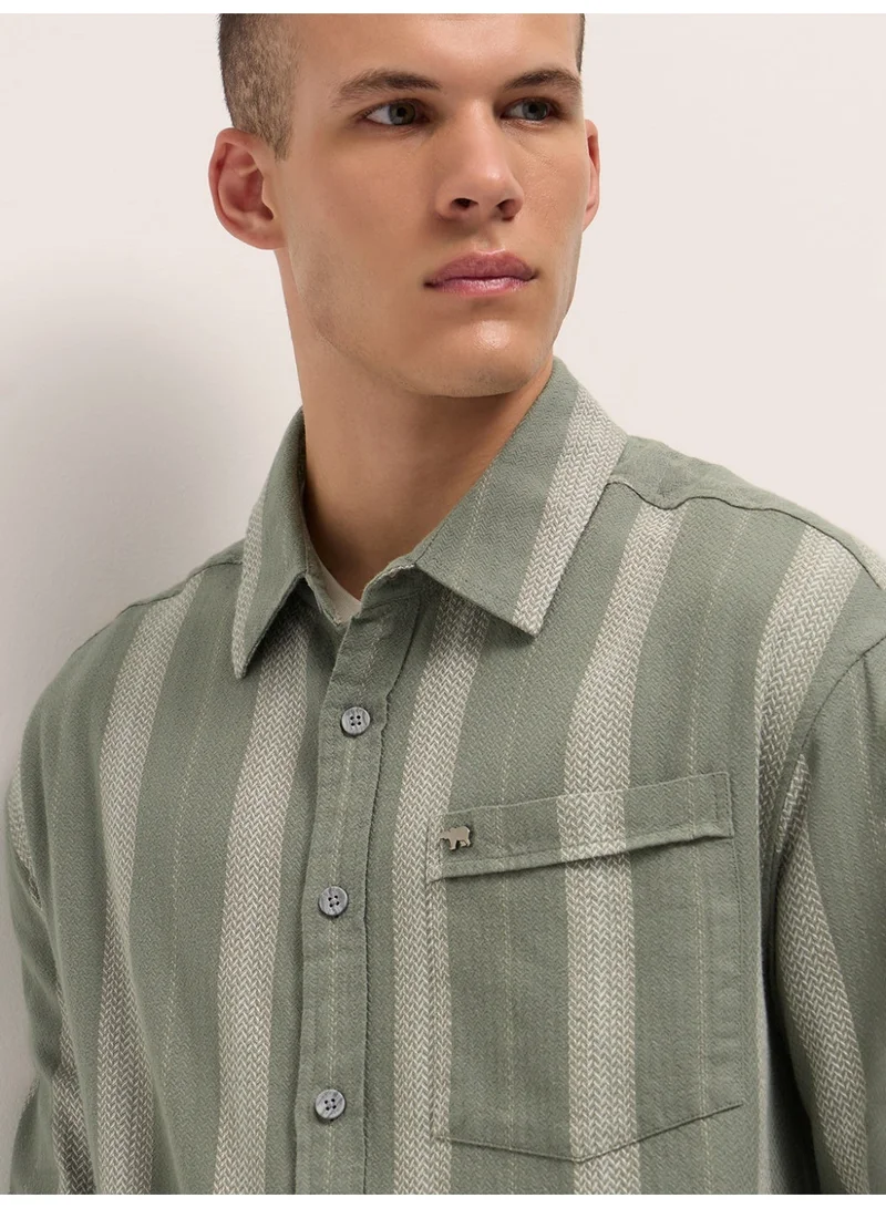 The Bear House  Men’s Trendy Shacket for All Seasons | Casual Overshirt Jacket for Men | Versatile Outerwear Layer for Office, Streetwear & Travel | Modern Smart Look for Everyday Outfits for Men | Best Price UAE