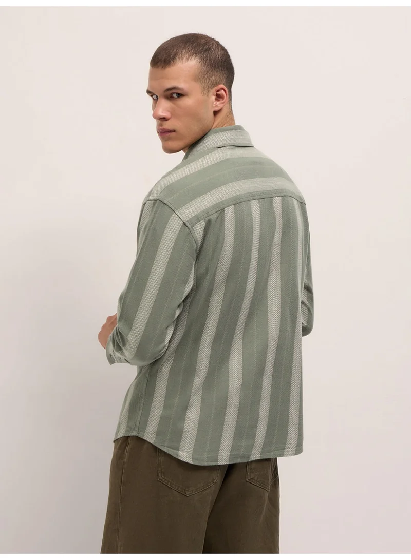 The Bear House  Men’s Trendy Shacket for All Seasons | Casual Overshirt Jacket for Men | Versatile Outerwear Layer for Office, Streetwear & Travel | Modern Smart Look for Everyday Outfits for Men | Best Price UAE