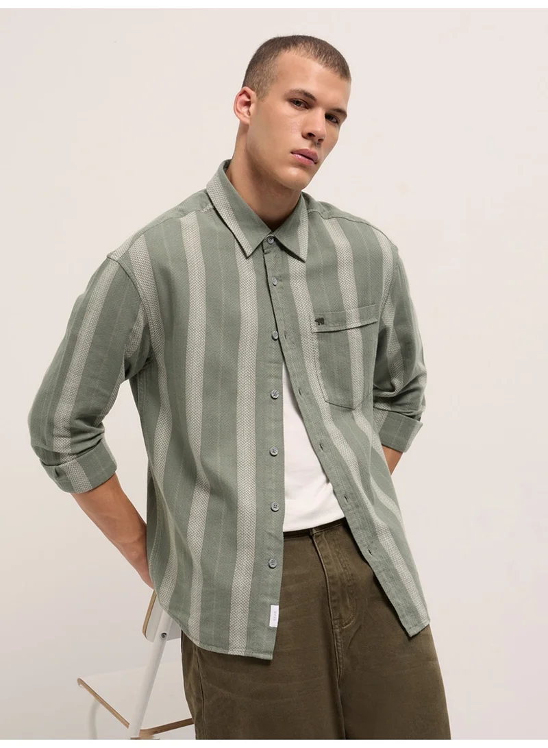 ذا بير هاوس Men’s Trendy Shacket for All Seasons | Casual Overshirt Jacket for Men | Versatile Outerwear Layer for Office, Streetwear & Travel | Modern Smart Look for Everyday Outfits