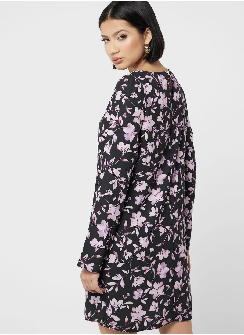 DOROTHY PERKINS Boat Neck Floral Print Dress