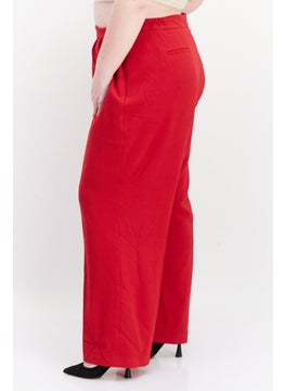 Bar III Women Plus Size Solid Palazzo Pants, Red  - Image 4