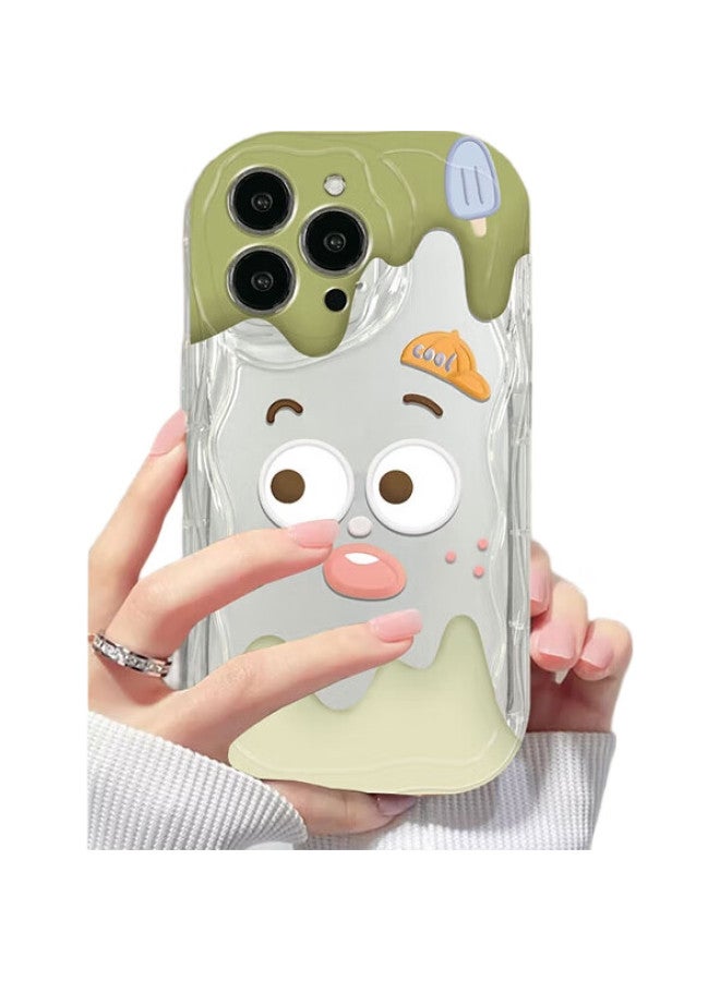 Sehan Shihan Iphone 15 Plus Case, Transparent Soft Shell With Printed Pattern, Shockproof Corners, Premium Feel, Instagram-Style Fresh Design - Image 1