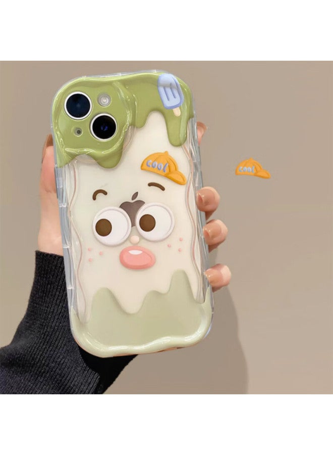 Sehan Shihan Iphone 15 Plus Case, Transparent Soft Shell With Printed Pattern, Shockproof Corners, Premium Feel, Instagram-style Fresh Design - Image 3