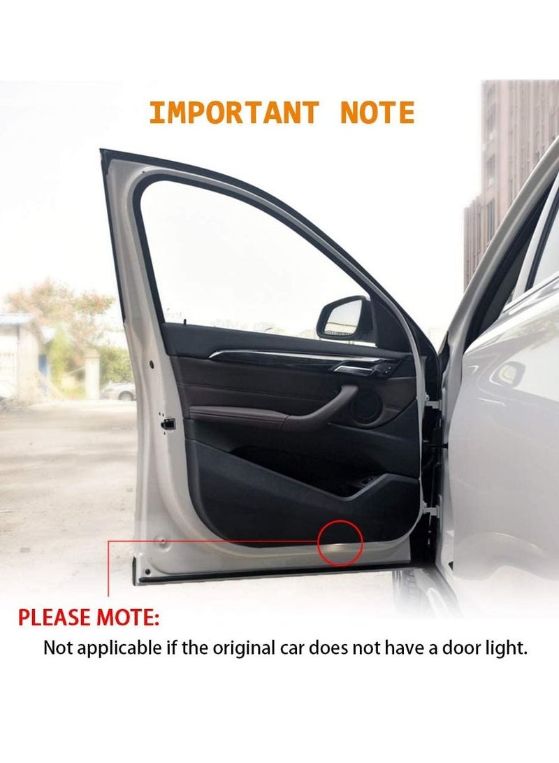 KASTWAVE 4 Pack LED Car Door Logo Light Projector, Welcome Laser Lights Car Door Courtesy Lights 3D Logo Door Lights White LED Projector Lamps for RXESGXLSLXISGSRCUX Series Lexus Door Light Replacement - Image 4