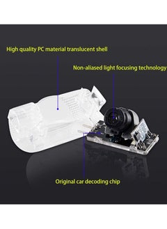 KASTWAVE 4 Pack LED Car Door Logo Light Projector, Welcome Laser Lights Car Door Courtesy Lights 3D Logo Door Lights White LED Projector Lamps for RXESGXLSLXISGSRCUX Series Lexus Door Light Replacement  - Image 2
