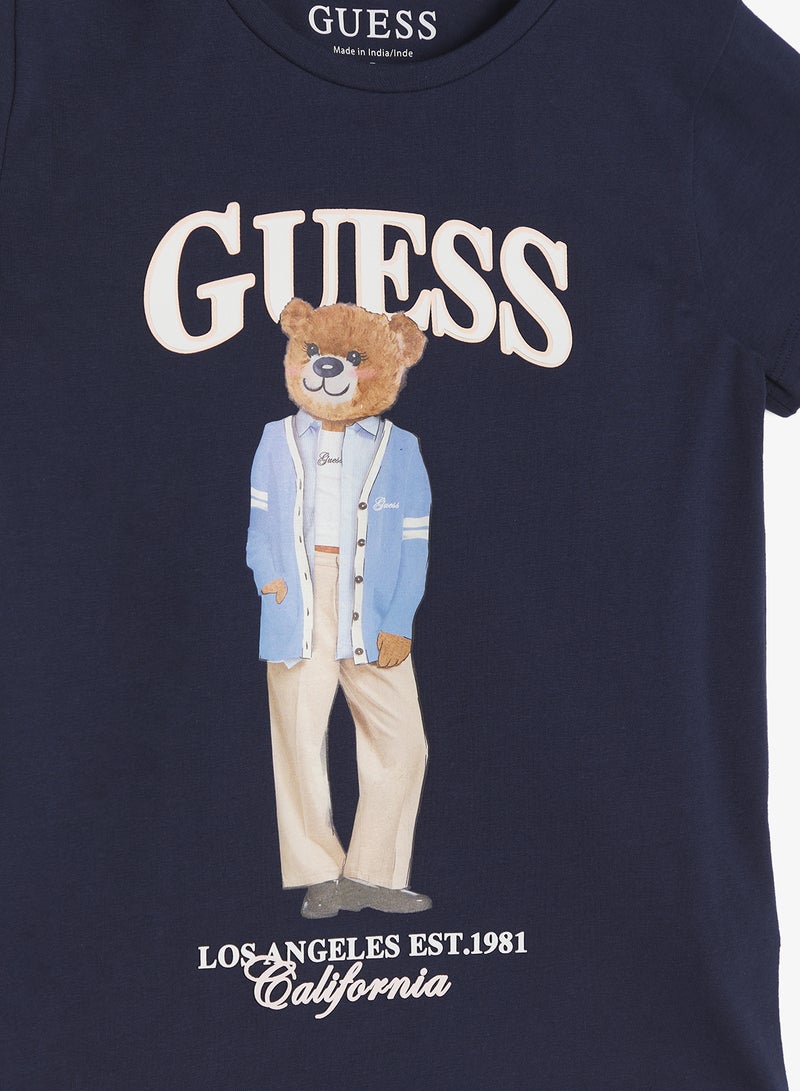 GUESS Kids Short Sleeve T-Shirt - Image 3