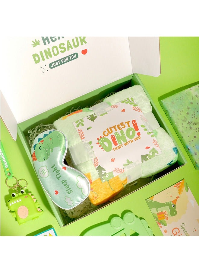 بيوينتي لعبة الديناصورات للأطفال الذين تتراوح أعمارهم بين 3 و 10 سنوات ، صندوق هدايا ديناصور تم تعيينه للأولاد ، هدايا الأطفال مع القناع على ظهره في حقيبة ظهر للديناصور ، هدايا عيد ميلاد عيد ميلاد جديدة للبنين (أخضر) - Image 3