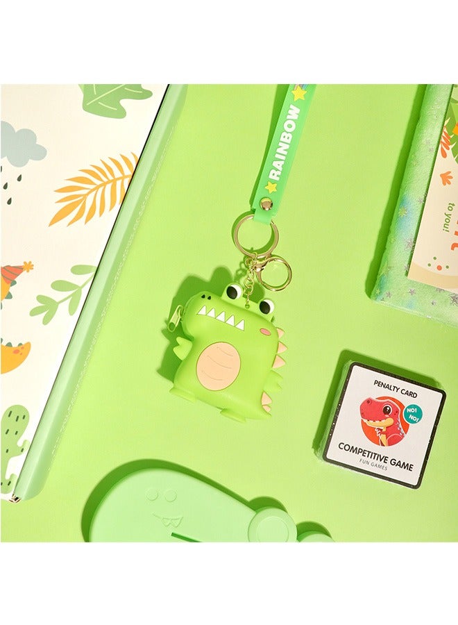 بيوينتي لعبة الديناصورات للأطفال الذين تتراوح أعمارهم بين 3 و 10 سنوات ، صندوق هدايا ديناصور تم تعيينه للأولاد ، هدايا الأطفال مع القناع على ظهره في حقيبة ظهر للديناصور ، هدايا عيد ميلاد عيد ميلاد جديدة للبنين (أخضر) - Image 4