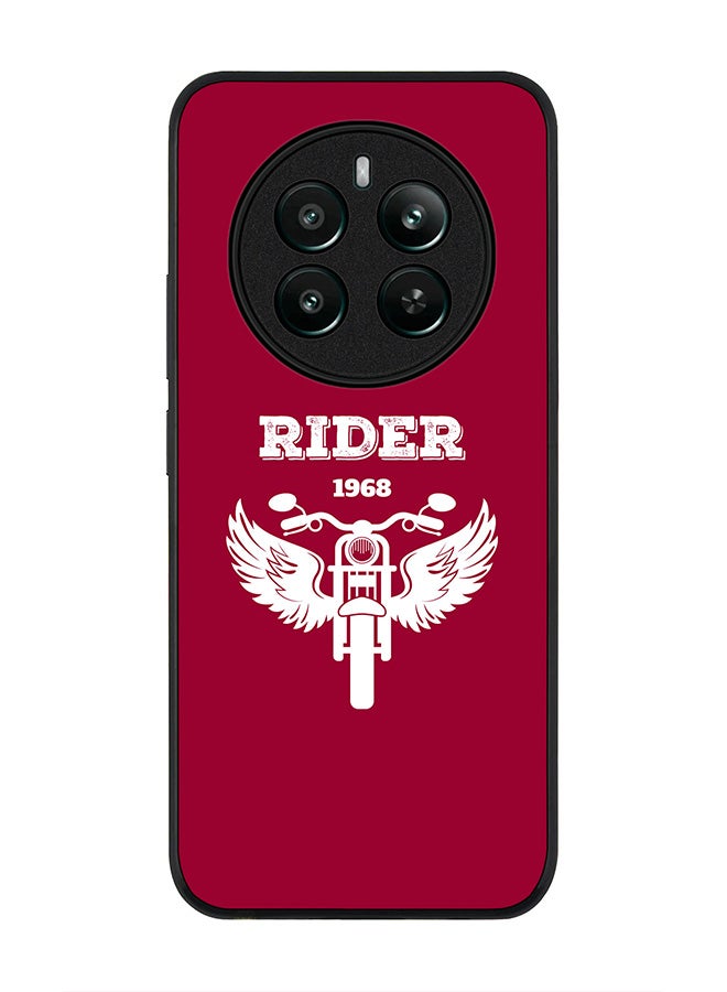 Stylizedd Rugged Black edge case for Realme 12 Plus 5G / Realme 12 4G, Slim fit Soft Case Flexible Anti Drop TPU Gel Thin Cover -  Rider 1968 - Image 1