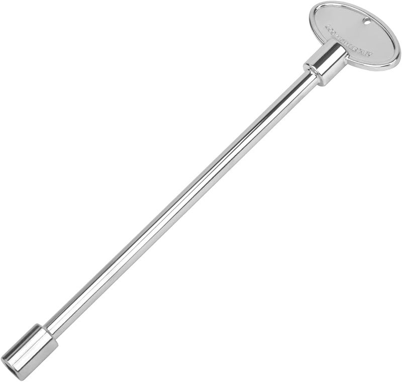 Skyflame Universal Gas Valve Key Fits 1/4" and 5/16" Gas Valve Stems, for Fire Pit and Fireplace, Polished Chrome - 8 Inches - Image 1