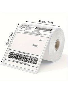 Generic 4X6 Inch Direct Thermal Shipping Label, Thermal Postage Stickers Perforated Strong Adhesive Commercial Grade Labels, 500 Labels per Roll 100mm*150mm  - Image 2