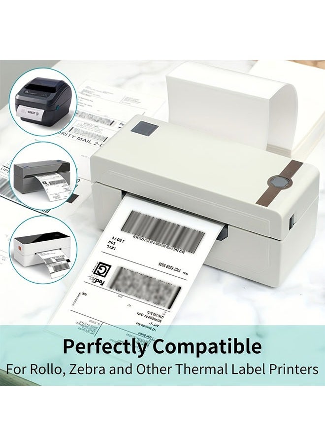 Generic 4X6 Inch Direct Thermal Shipping Label, Thermal Postage Stickers Perforated Strong Adhesive Commercial Grade Labels, 500 Labels per Roll 100mm*150mm  - Image 3
