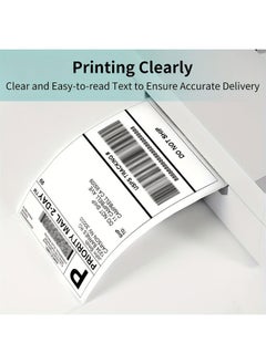 Generic 4X6 Inch Direct Thermal Shipping Label, Thermal Postage Stickers Perforated Strong Adhesive Commercial Grade Labels, 500 Labels per Roll 100mm*150mm  - Image 4
