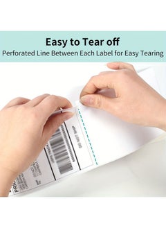 Generic 4X6 Inch Direct Thermal Shipping Label, Thermal Postage Stickers Perforated Strong Adhesive Commercial Grade Labels, 500 Labels per Roll 100mm*150mm  - Image 5