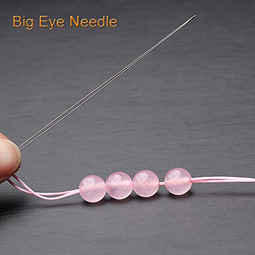 Y-Axis 26 Pcs Assorted Beading Needles Including 6 Pcs Big Eye Beading Needles + 20 Pcs Long Straight Beading Thread Needles with Needle Bottle - Image 4