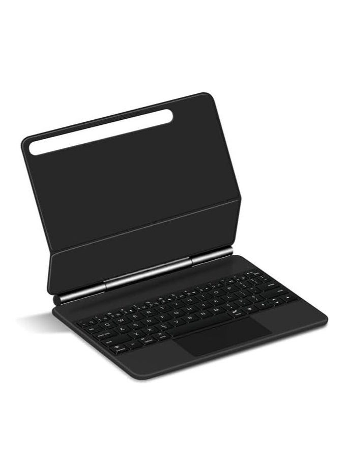 Generic - Miaokong Bluetooth Keyboard Case Compatible with Samsung Galaxy Tab S10 Plus 12.4 Inch 2024 Tablet, Intelligent Magnetic Touch Bluetooth Keyboard with Built-in Magnetic Suction - Image 1