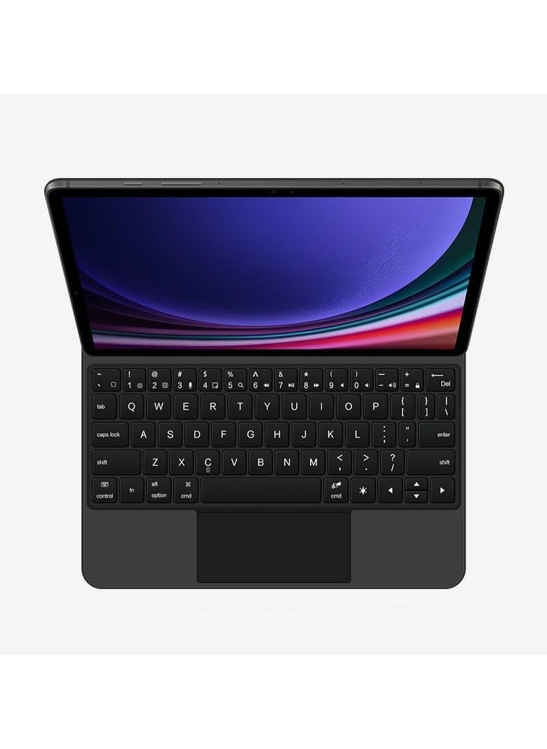 Generic - Miaokong Bluetooth Keyboard Case Compatible with Samsung Galaxy Tab S10 Plus 12.4 Inch 2024 Tablet, Intelligent Magnetic Touch Bluetooth Keyboard with Built-in Magnetic Suction - Image 1