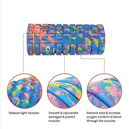 Bodylastics 33cms Foam Roller for Deep Tissue Massage, Relief from Sore Muscles Pain, Pre & Post Exercise Fitness Workout Sessions - Image 5