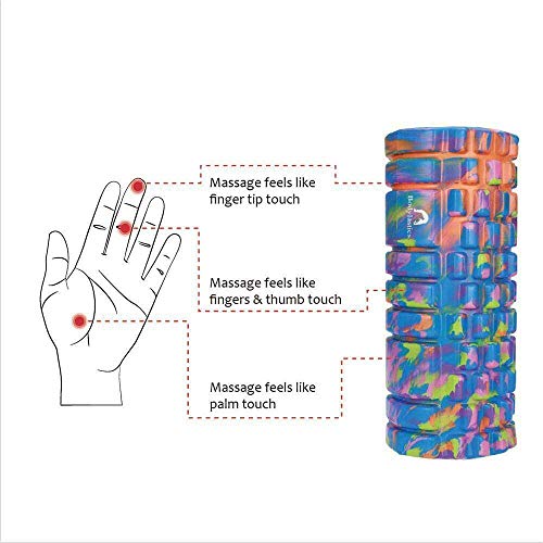 Bodylastics 33cms Foam Roller for Deep Tissue Massage, Relief from Sore Muscles Pain, Pre & Post Exercise Fitness Workout Sessions - Image 3