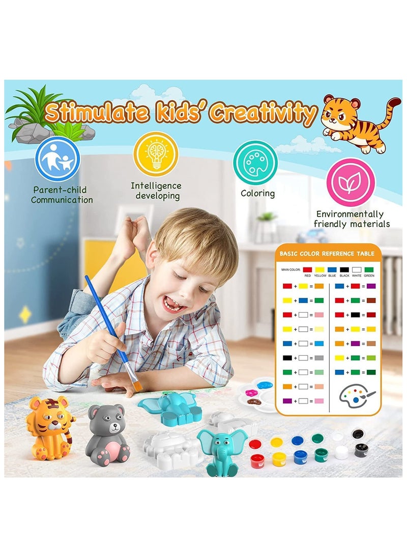 Mr. Penda - DIY Ocean Painting Kits for Kids Crafts, Mould and Paint Cute Pets Arts and Crafts Toy (Multicolour) - Image 1
