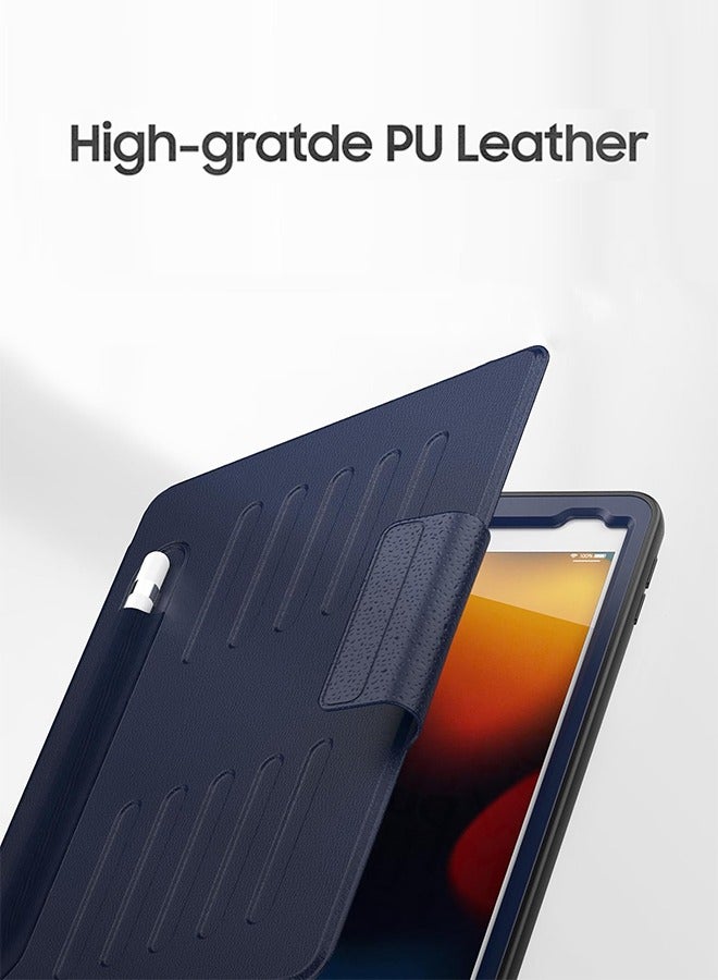 SUNDAREE حافظة لجهاز iPad pro 13 بوصة 2024، غطاء حماية رفيع مع حامل قلم Apple، خاصية الإيقاظ/السكون التلقائي، زوايا عرض متعددة (أزرق داكن) - Image 3