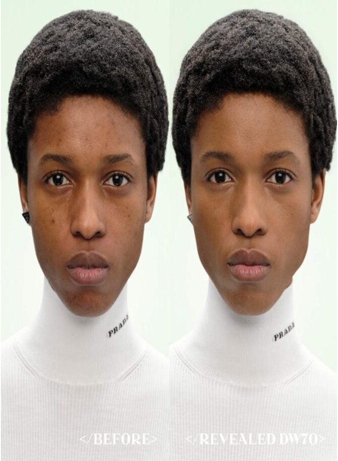 Prada Reveal Skin-Optimizing Refillable Soft Matte Foundation DW70 30ml – Long-Wear Natural Finish - Image 3