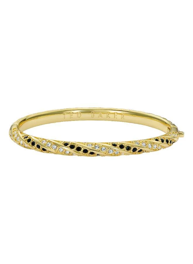 تيد بيكر Torvi Crystal Twist Hinged Bangle Bracelet