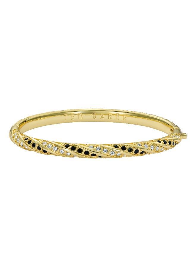 Ted Baker Torvi Crystal Twist Hinged Bangle Bracelet - Image 1