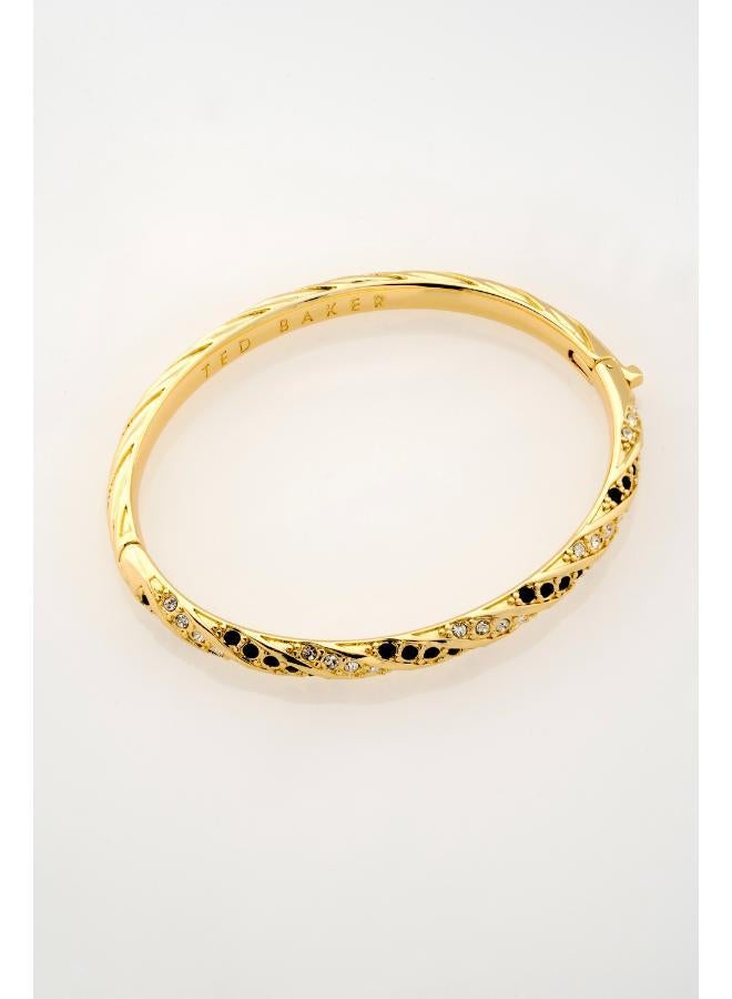Ted Baker Torvi Crystal Twist Hinged Bangle Bracelet - Image 5