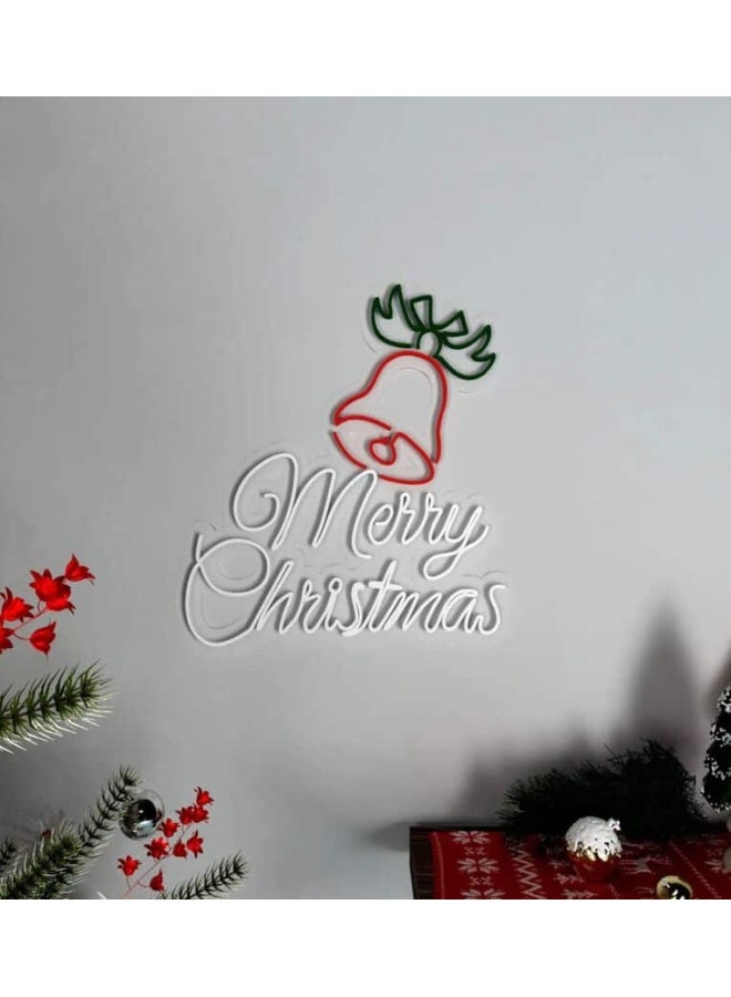 Clawcrafts Merry Xmas Bell Led Neon Light  - Image 2
