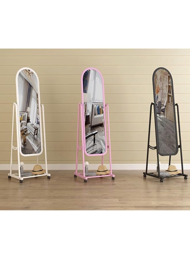 erorex Full Length Mirror With Stand 12.2 Inch *63 Inch Dressing Floor Standing Mirror Shatterproof Full Body Mirror Rectangular Glass Wall Mirror Makeup Mirror With Stand For Bedroom Living Room White - Image 4