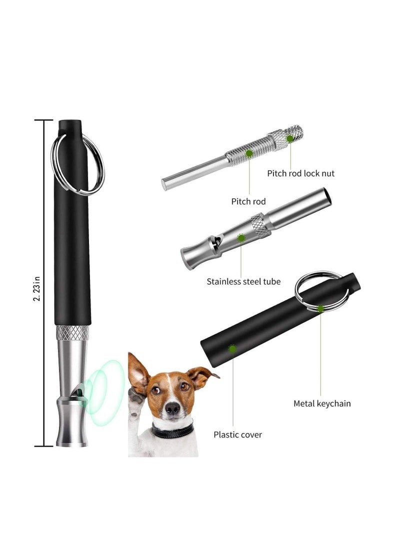 KASTWAVE Dog Whistle, Ultrasonic Dog Training Whistles with Adjustable Frequencies, Bark Control Devices for Dogs Control Devices 16.5 Ft Range Dog Whistles That Makes Dogs Stop Barking(2 Pack) - Image 3