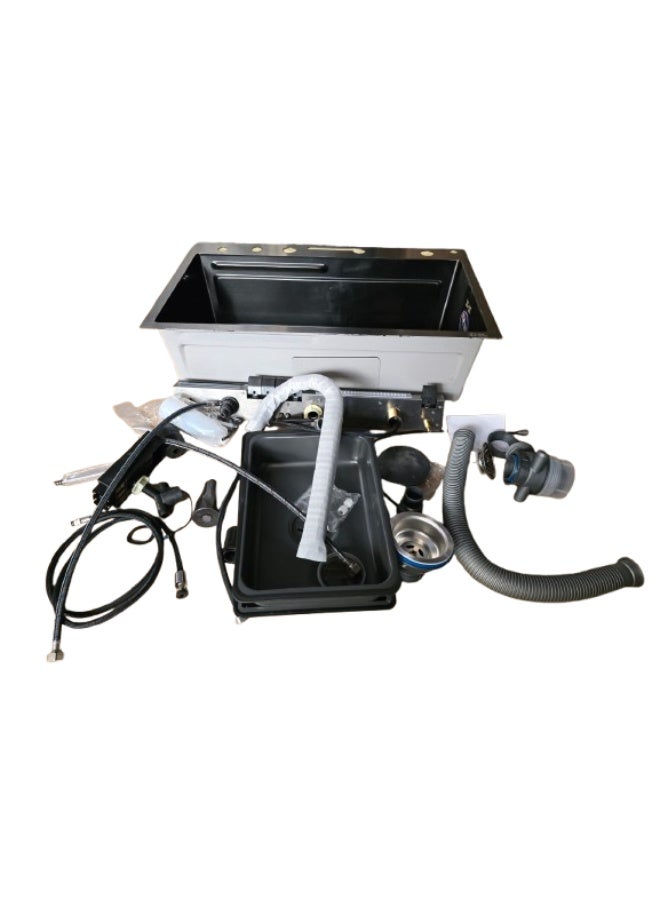 HAR & Unex Luxury sink 75x46 cm. with piano mixer - Image 3