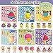 DaiUni 24 Sheets 82759 Make Your Own Summer Stickers for Kids Toddlers Make a Face Stickers for Kids Party Favors Activities - Image 4