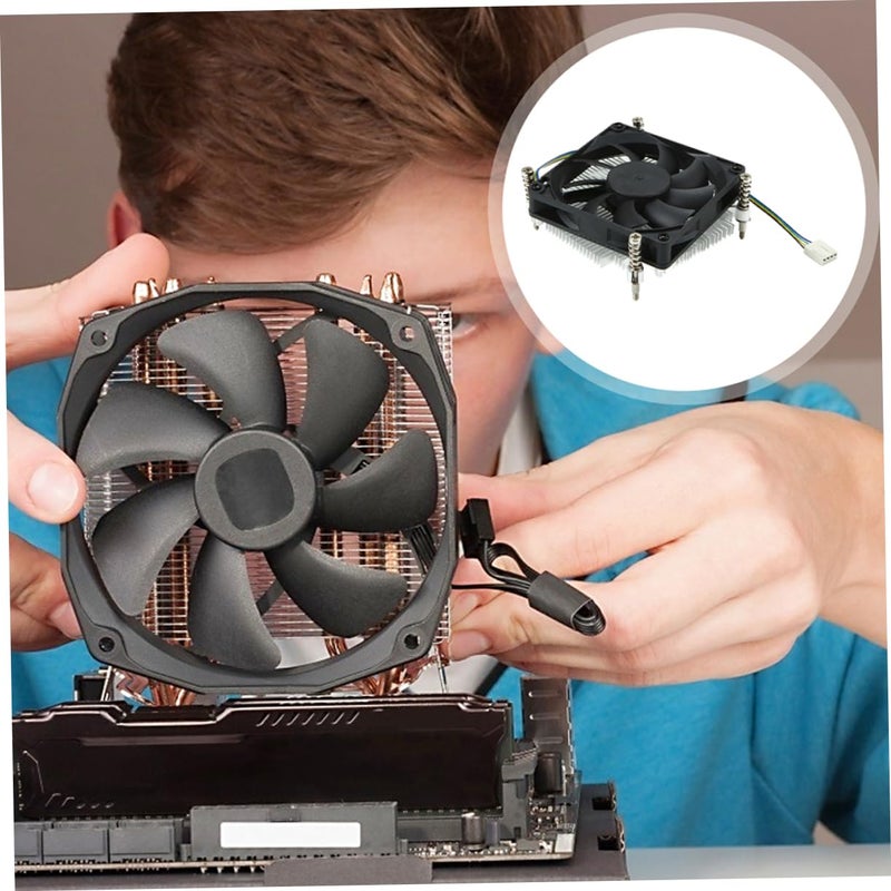 Thin Aluminum Copper CPU Cooler Fan Easy Installation Prevents Overheating Computer Cooling System - Image 5