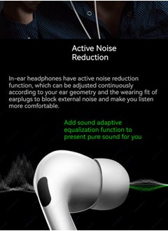 Generic In-ear wired sports headphones business music headphones (white and gold)  - Image 4