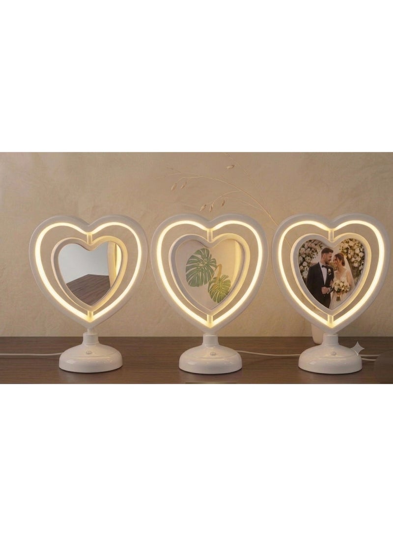 Add a romantic touch to your home with this LED mirror frame! Elegant design with warm, cozy lighting perfect for bedrooms. Ideal for gifts