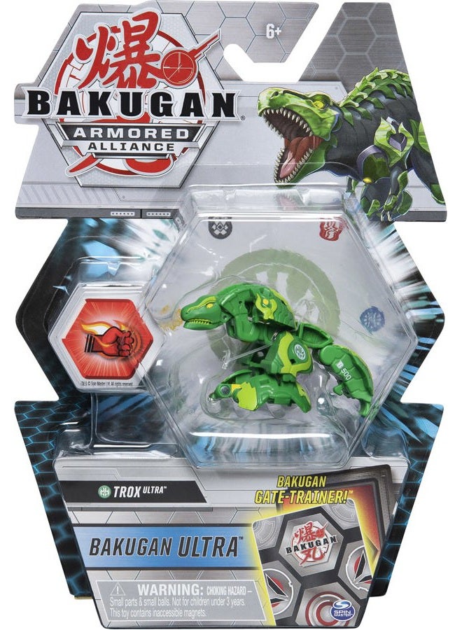 BAKUGAN Ultra, Trox, 3-inch Tall Armored Alliance Collectible Action Figure and Trading Card - Image 1