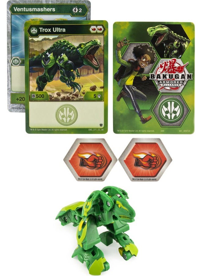BAKUGAN Ultra, Trox, 3-inch Tall Armored Alliance Collectible Action Figure and Trading Card - Image 2