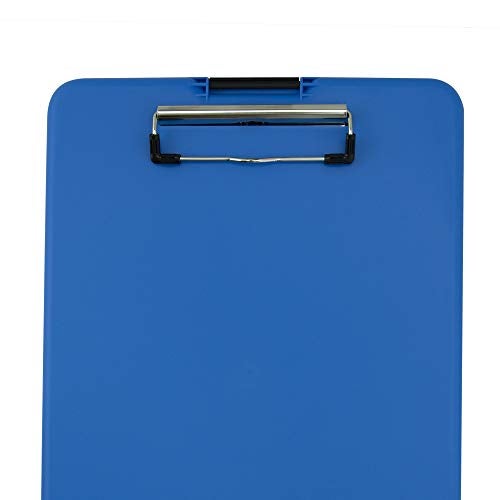 Saunders Blue SlimMate Plastic Storage Clipboard – Light Weight, Polypropylene Clipboard for Students, Teachers, Parents, Sales, Utility, Industrial, Office Professionals. Stationery Items Letter - Image 4