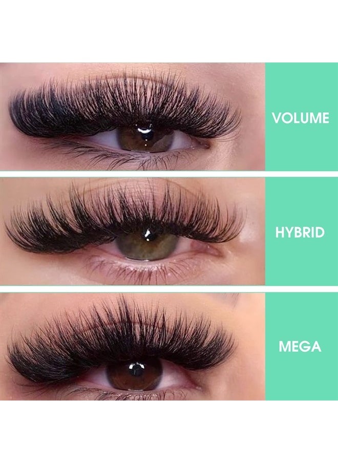 PRO LASHBEAUTY - Volume Lash Extensions C-0.07-9-16 Easy Fan Volume Lashes .03 .05 .07 .10 Mega Volume Lash Extensions - Image 1