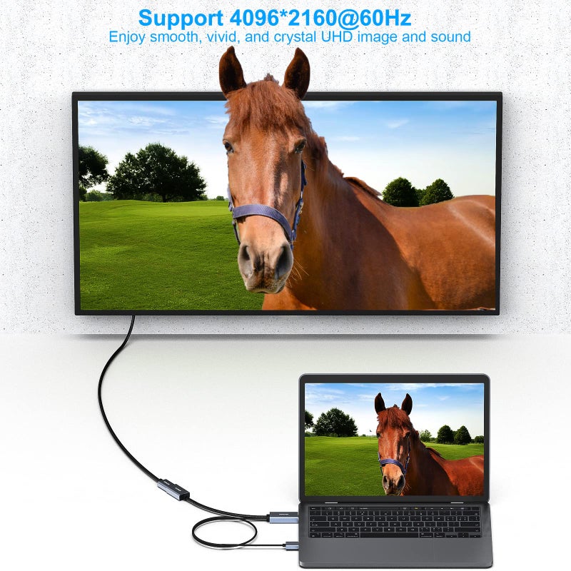 BENFEI HDMI to DisplayPort Adapter, HDMI Source to DisplayPort Monitor Compatible with PC Graphics Card Laptop PS5 Xbox One(360) Supporting 4K@60Hz 2K@144Hz 1080P@165Hz - Image 3