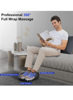 Sky Land Shiatsu Foot Massager with Heat & Air Compression – Deep Kneading Pain Relief, Improved Circulation, and Relaxation for Home & Office – Fits Up to EU Size 45 (EM-2195)  - Image 3