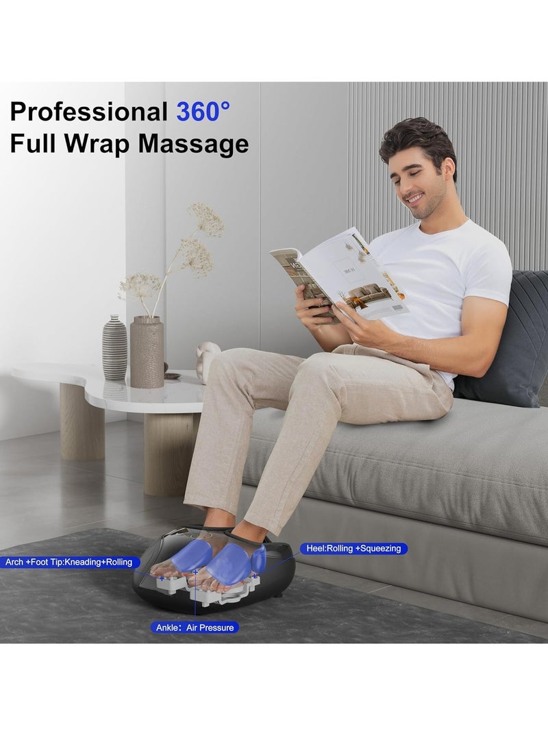 Sky Land Shiatsu Foot Massager with Heat & Air Compression – Deep Kneading Pain Relief, Improved Circulation, and Relaxation for Home & Office – Fits Up to EU Size 45 (EM-2195)  - Image 3
