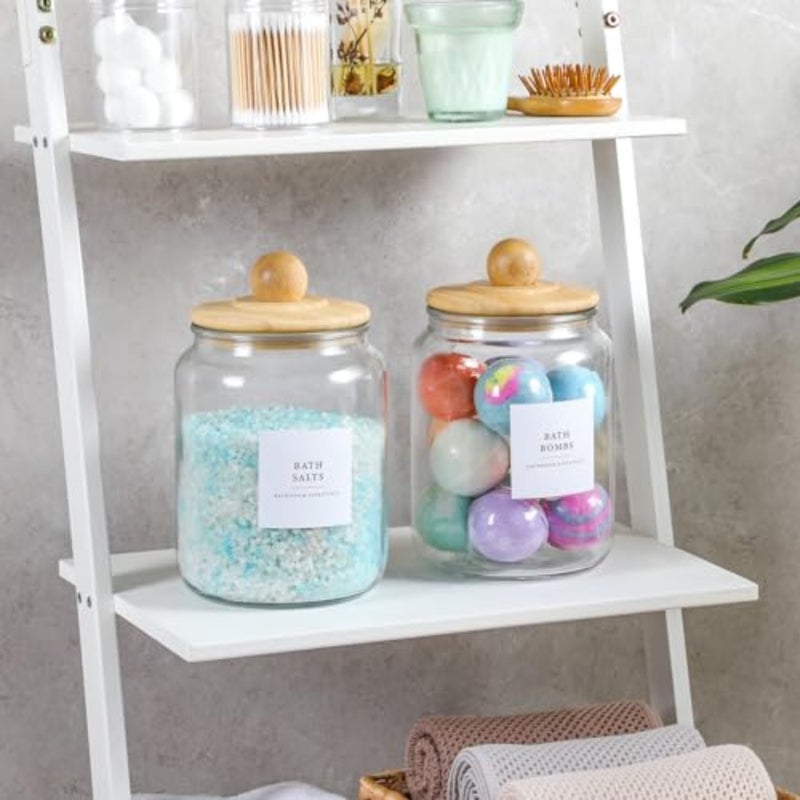 baihuo4 Pack Jars with Lids and Labels, Half Gallon Airtight Containers for Laundry Room Organization and Storage - Image 3