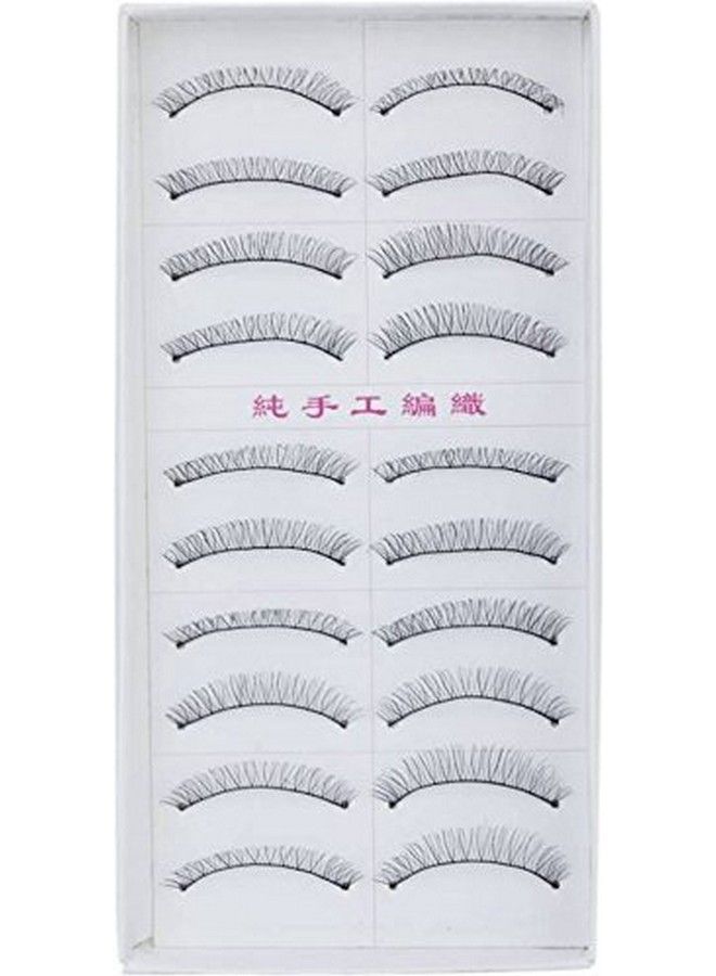 Gugzy Siempre21 10 Pairs Handmade Natural Soft False Eyelashes Fake Eye Lash - Image 1