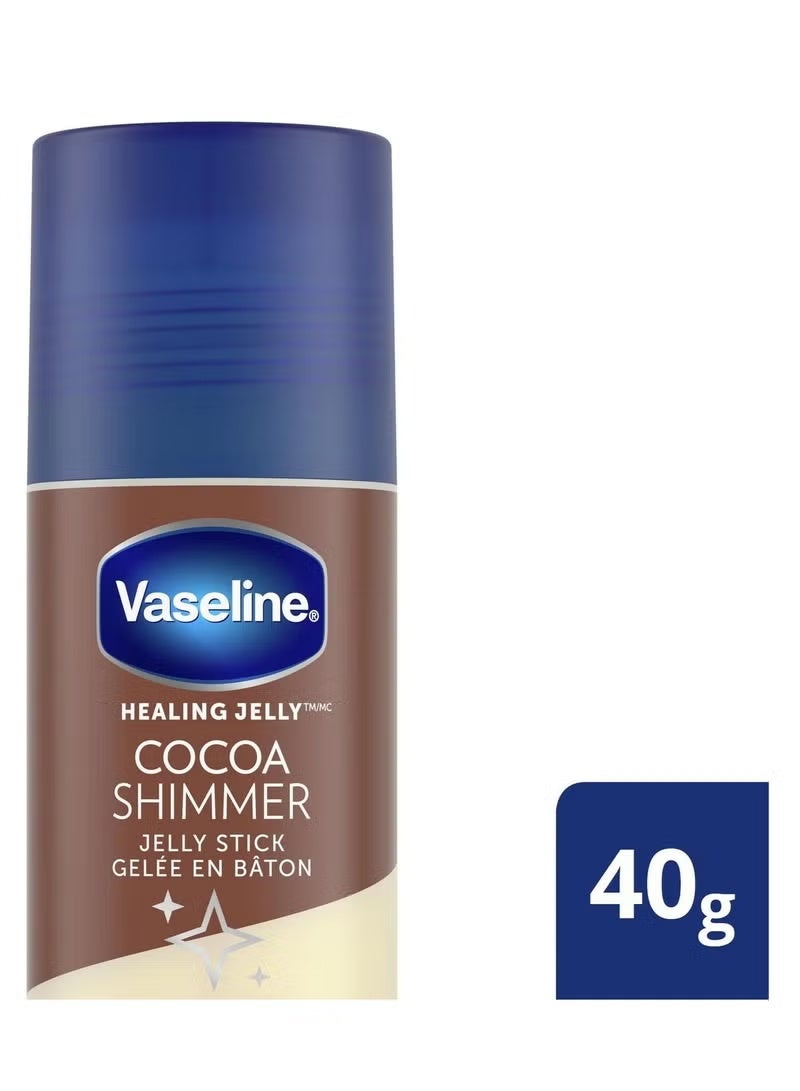 Vaseline Cocoa Shimmer Petroleum Jelly Body Balm Jelly Stick, 40 g Jelly Body Balm Jelly Stick - Image 2