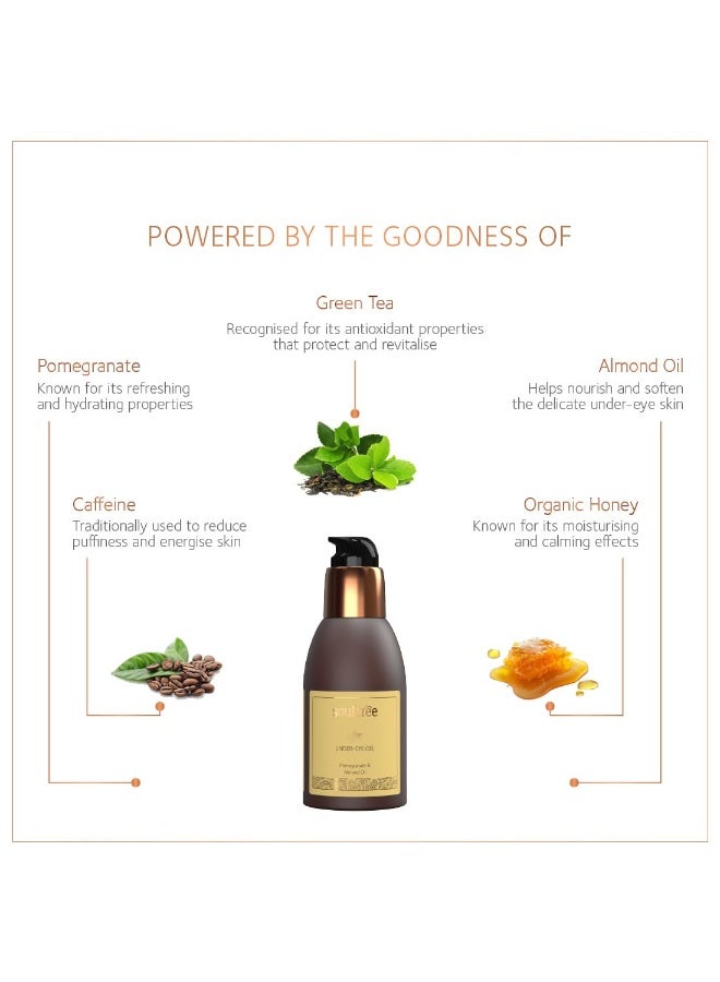 سول تري جل SoulTree لمنطقة تحت العين بالرمان وزيت اللوز - يقلل من الهالات السوداء والانتفاخات تحت العين - للبشرة الدهنية والمختلطة، 40 مل - Image 4