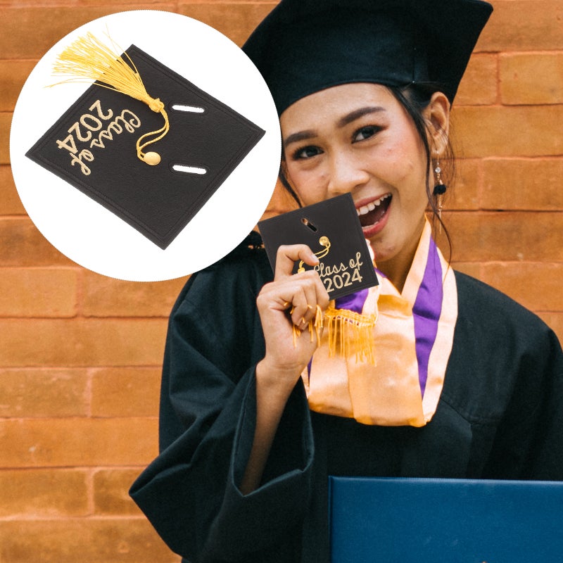 Party Decoration Graduation Money Clip with Embroidery and Tassel Design for Trendy Style - Image 3